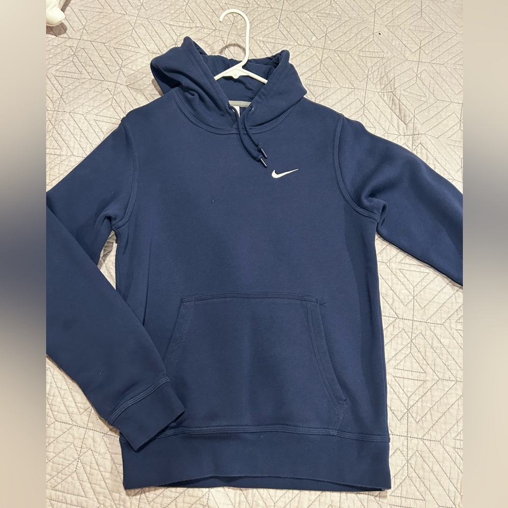 NIKE navy hoodie size SMALL